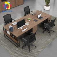 职员办公桌椅组合简约现代办公室单双4/6人员工位卡座屏风财务桌